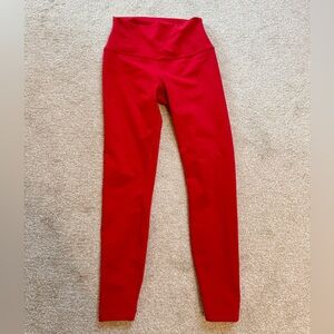 Alo 7/8 HIGH-WAIST AIRBRUSH LEGGING 
Classic Red / XS